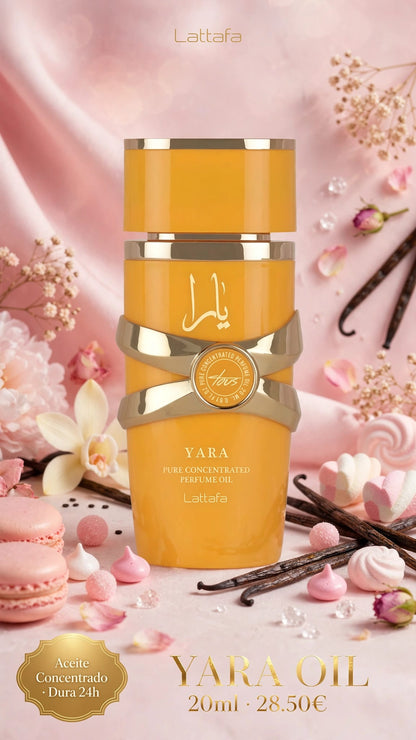 YARA Oil Lattafa 20ml - Frasco dourado