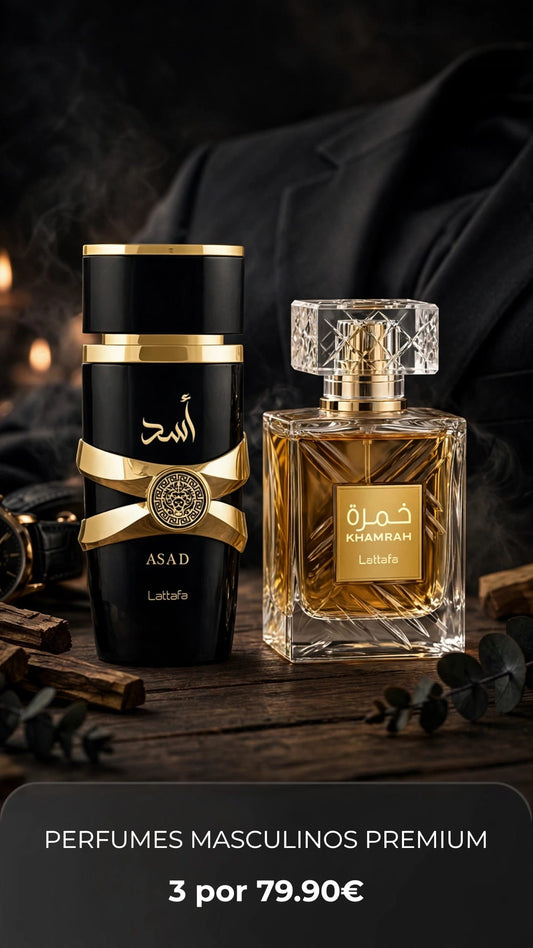 ASAD + KHAMRAH - Perfumes Masculinos Premium 3 por 79.90€